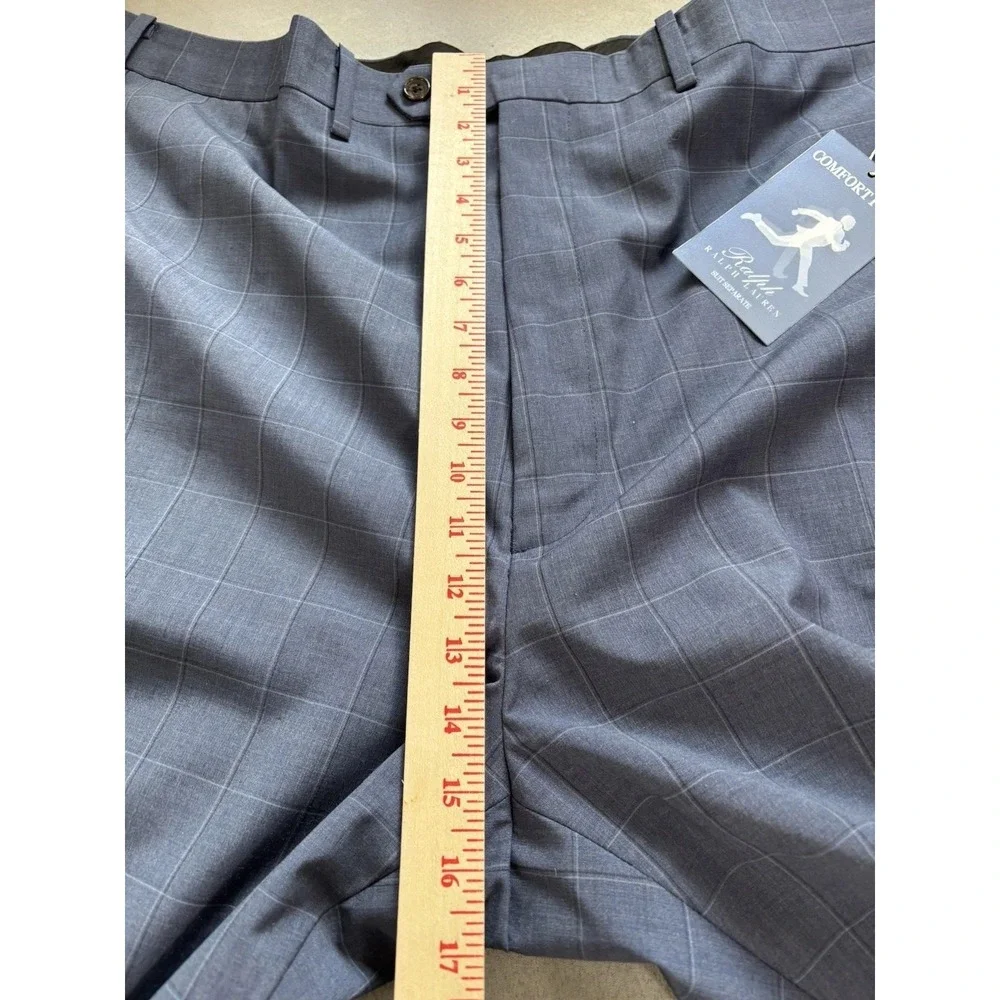 Lauren Ralph Lauren‎ Mens Comfort Flex Pants Wool Blend 54 W Unhemmed 36 In Seam - Picture 5 of 13